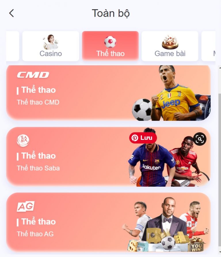 Cá thể thao VN168